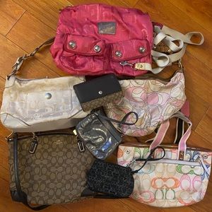 Coach assortment of handbags